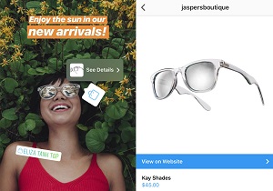 Бренды смогут продавать товары через Instagram Stories	